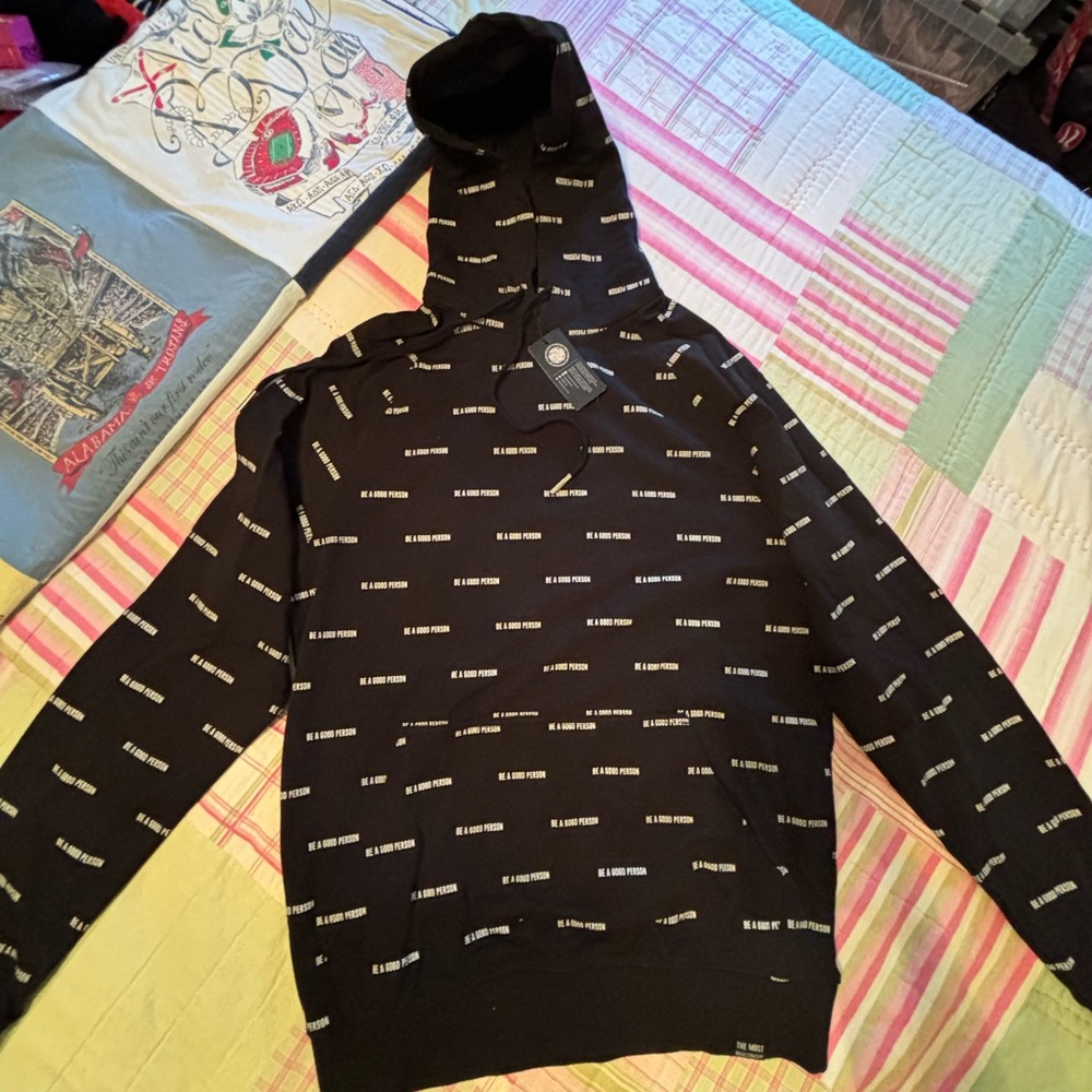 NWT Be A Good Person Black Hoodie Size XS